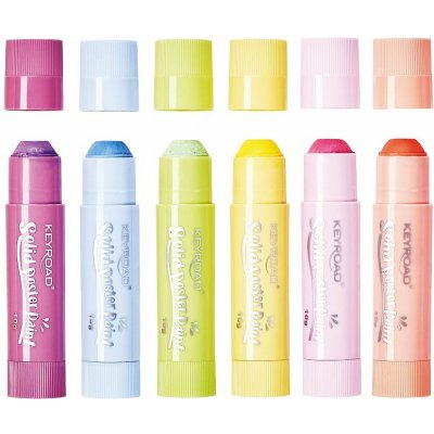 Keyroad tuhé temperové barvy pastel sada 6 ks – Zboží Dáma