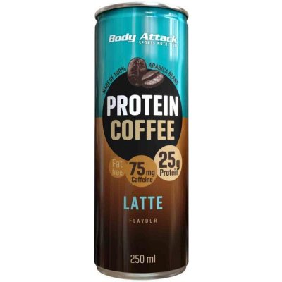 Body Attack Protein Coffee Latte Caramel 250 ml – Hledejceny.cz