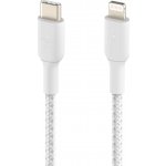 Belkin CAA004bt2MWH oplétaný USB-C - Lightning, 2m, bílý – Hledejceny.cz