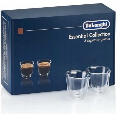 De'Longhi Sklenice na kávu 6 x 90 ml – Zboží Dáma