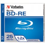 Verbatim BD-RE 25GB 2x, jewel, 5ks (43615) – Zboží Živě