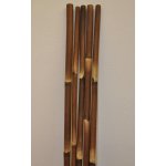 Axin Trading Bambusová tyč 5 - 6 cm, délka 2 metry - barvená hnědá – Zbozi.Blesk.cz