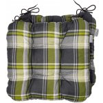 LIVARNO home Valencia káro/zelená/šedá 40 x 43 cm, 2 kusy – Zboží Mobilmania