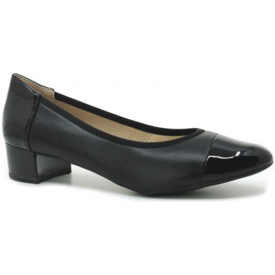 Caprice černé lodičky na širokém podpatku 9 22317 42 – Sleviste.cz