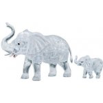 HCM KINZEL 3D Crystal puzzle Slon s mládětem 46 ks – Zboží Dáma