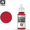 Příslušenství ke společenským hrám Vallejo Model Color: Transparent Red 17ml barva na modely