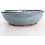 E-bonsai keramická bonsai miska 19,5 x 19,5 x 6 cm modrá – Zboží Dáma