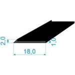 02831018 Pryžový profil tvaru "I", 18x2/1mm, 70°Sh, NBR, -40°C/+70°C, černý | Zboží Auto