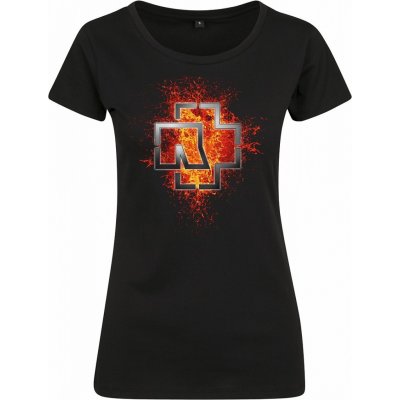 Rammstein tričko Lava Logo BP Black – Zboží Dáma