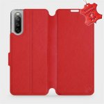 Pouzdro Mobiwear paradní Flip Sony Xperia 10 III - Červené - L_RDS Red Leather – Zbozi.Blesk.cz