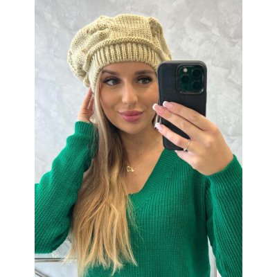 Stylový dámský baret K369 beige – Hledejceny.cz