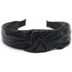 Třpytivá čelenka s uzlem stříbrná – Zboží Dáma