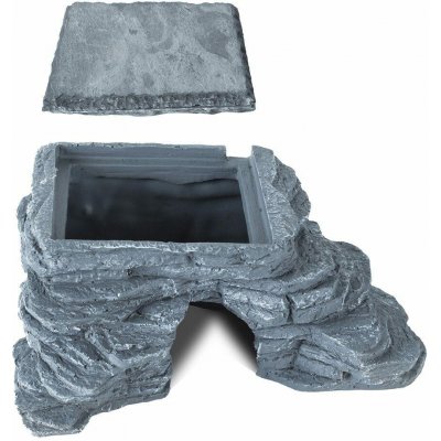 Repti Zoo Rohová jeskyně s břidlicovým kamenem 25,5 x 15 x 11 cm – Zboží Dáma
