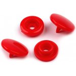 Plastové patentky / stiskací knoflíky vel. 18" Varianta: 2 B38 červená, Balení: 50 sada – Hledejceny.cz