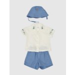 GAP Baby lněný set Modrá Modrá – Zboží Dáma