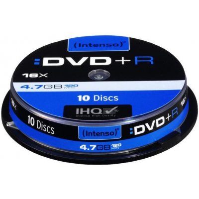 Intenso DVD+R 4,7GB 16x, slimbox, 10ks (DDP47INS5CX1)