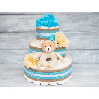 PASTELL Decor Plenkový dort pro chlapečka It´ s a Boy! S hračkou 2 Miminko váží 3 - 6 kg