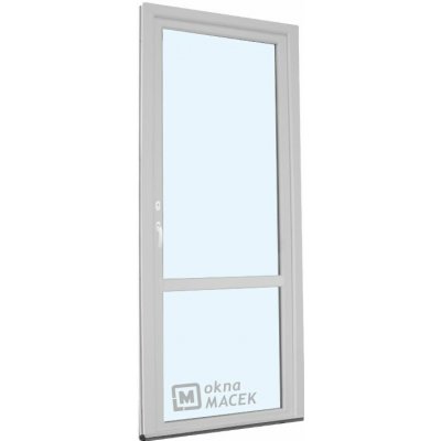 Kömmerling balkonové dveře 70 AD OS s příčkou levé bílá 80 x 230 cm oboustranná klika + FAB + hliníkový práh – Hledejceny.cz