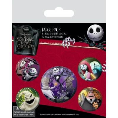 Sada placiek Nightmare Before Christmas - Pyramid International – Hledejceny.cz