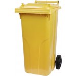 J.A.D. Tools popelnice plastová, 120L, žlutá – Zboží Mobilmania