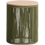 Kave Home zahradní stolek Dandara 40 cm Zelený – Hledejceny.cz