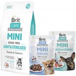 Brit Care Mini Grain-free Light & Sterilised Rabbit & Salmon 2 kg – Zboží Mobilmania