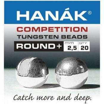 Hanák Tungstenové kuličky Competition ROUND+ Stříbrná 3,5mm 20ks