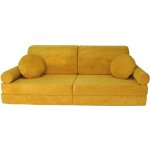 Fimex Dětská modulární rozkládací pohovka NINO DOT – pohodlná sedačka a lůžko 80 x 180 cm VZOR: medová – Zbozi.Blesk.cz