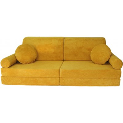 Fimex Dětská modulární rozkládací pohovka NINO DOT – pohodlná sedačka a lůžko 80 x 180 cm VZOR: medová – Zbozi.Blesk.cz