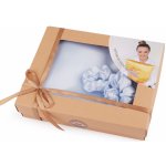 Prima-obchod Sada na spaní, saténový povlak na polštář a gumička, barva 10 modrá pomněnková – Zboží Dáma