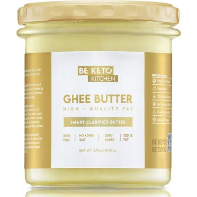 BeKeto Ghee propuštěné máslo 240 g – Zboží Dáma