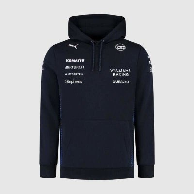 Puma Týmová mikina s kapucí Williams Racing F1 s logy sponzorů – Zboží Dáma