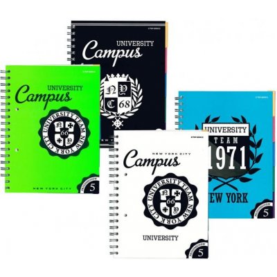 TOP-2000 Blok spirálový B5 University čtv. 160 listů – Zboží Živě