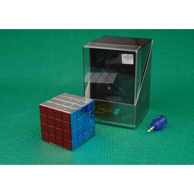 Rubikova kostka 4x4x4 Cyclone Boys Magnetic metalická