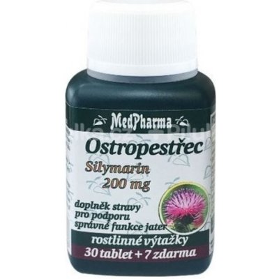 MedPharma Ostropestřec 200 mg 37 tablet