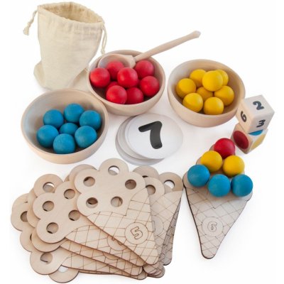 Montessori Ulanik dřevěná hračka “Sweet counting” – Zboží Dáma