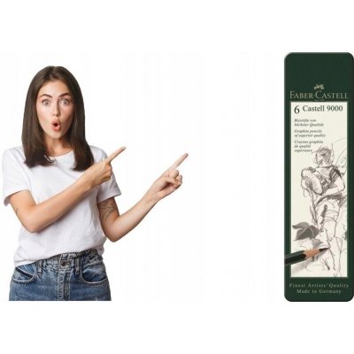 Faber-Castell 9000 6 ks – Zboží Živě
