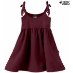 Jožánek dívčí šaty s vázáním na ramenou bordó – Sleviste.cz