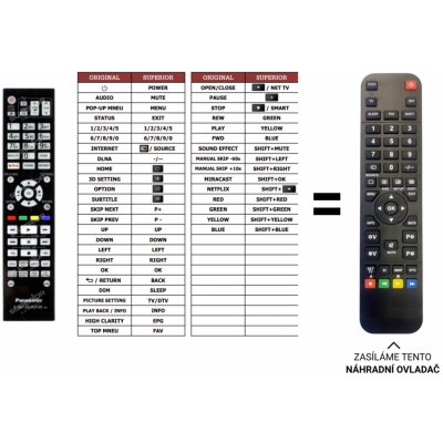 Dálkový ovladač Predátor Panasonic DMP-UB900EBK – Hledejceny.cz
