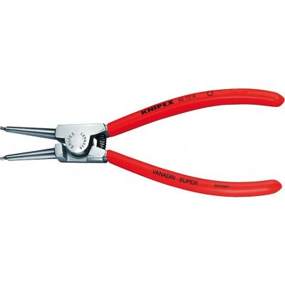 KNIPEX - Kleště bezpečnostní, na pojistné kroužky Ø 3-10mm - vnejší - 140mm, zesílené provedení, hroty zabraňující sesmeknutí (4613A0)