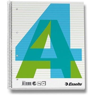 Esselte kroužkový blok A4 linkovaný 70 listů – Zboží Mobilmania