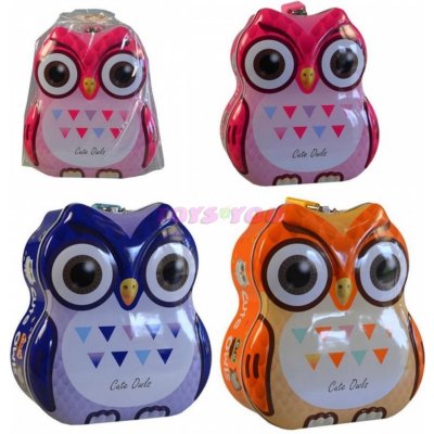 Pokladnička sova 15 x 13 x 7 cm – Zboží Dáma