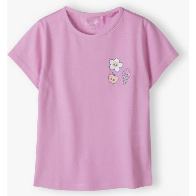Dívčí růžové tričko krátký rukáv – Zboží Mobilmania