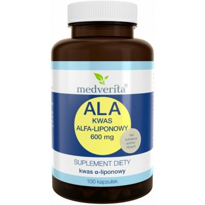 Medverita Kyselina alfa-lipoová ALA 600 mg 100 kapslí – Hledejceny.cz