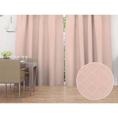 Biante Dekorační závěs Milano TF-048 - světle růžový 150x170 cm – Zboží Mobilmania