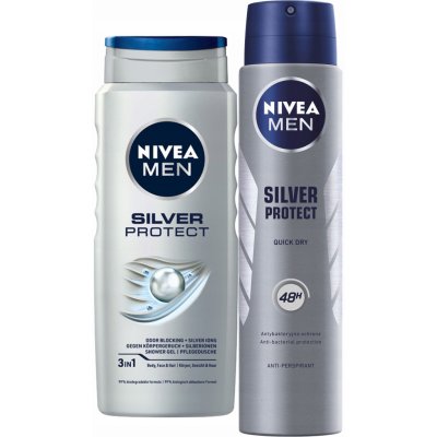 Nivea Men Silver Protect sprchový gel 500 ml – Zboží Mobilmania