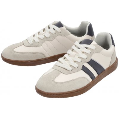 esmara Dámská kožená obuv „Sneaker" bílá/šedá – Zboží Mobilmania