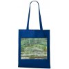 Nákupní taška a košík Plátěná taška Cloude Monet Japonský most Modrá