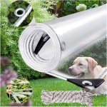 Průhledná plachta s očky, průhledná plachta, nepromokavý potah, 450 g/m², průhledná krycí fólie, – Zboží Mobilmania