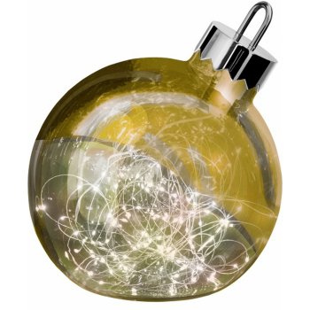 Sompex LED dekorativní světelné ozdoby Velká vánoční koule s osvětlením zlatá 25 cm